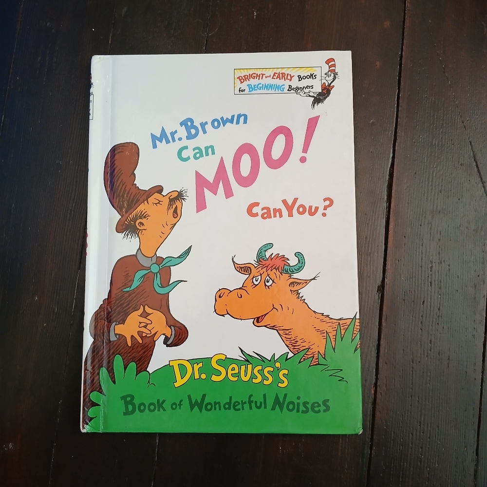Dr. Seuss's Mr. Brown Can Moo! Can You? Book 1970s Edition